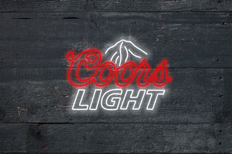 Coors Light Neon Sign Coors Neon Light Custom Beer Neon - Etsy