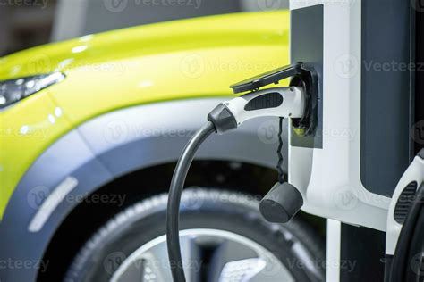 Charging an electric car battery station, new innovative technology EV ...