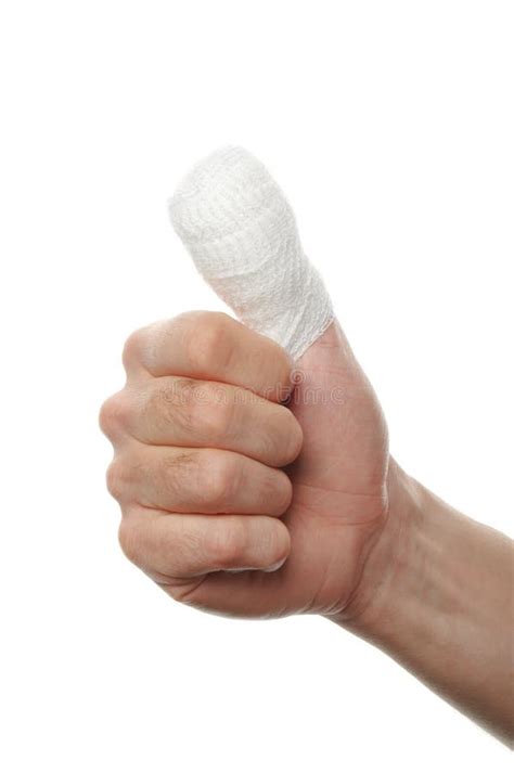 Bandage on a finger stock image. Image of broken, recovery - 23528287