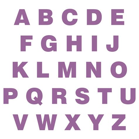 Large Printable Letters Of The Alphabet