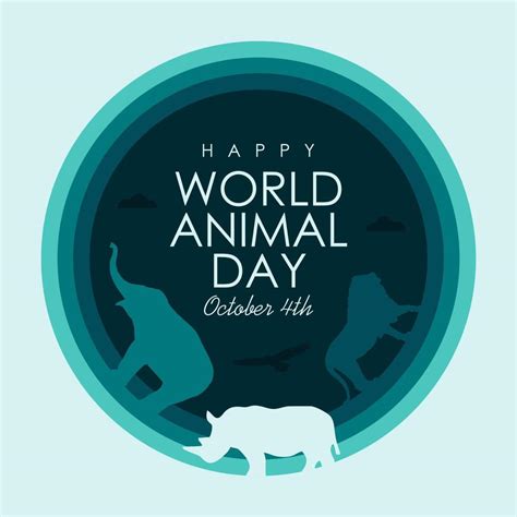 world animal day poster template vector 28219127 Vector Art at Vecteezy