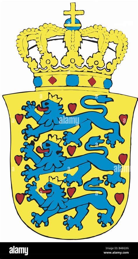 Heraldry coat arms denmark national hi-res stock photography and images ...