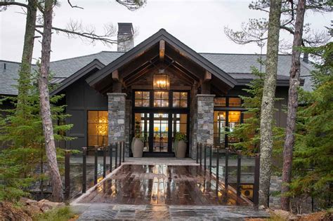 Tour this absolutely gorgeous mountain style lake house in Minnesota