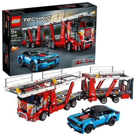 LEGO Technic Car Transporter 42098 Toy Truck and Trailer Building Set ...