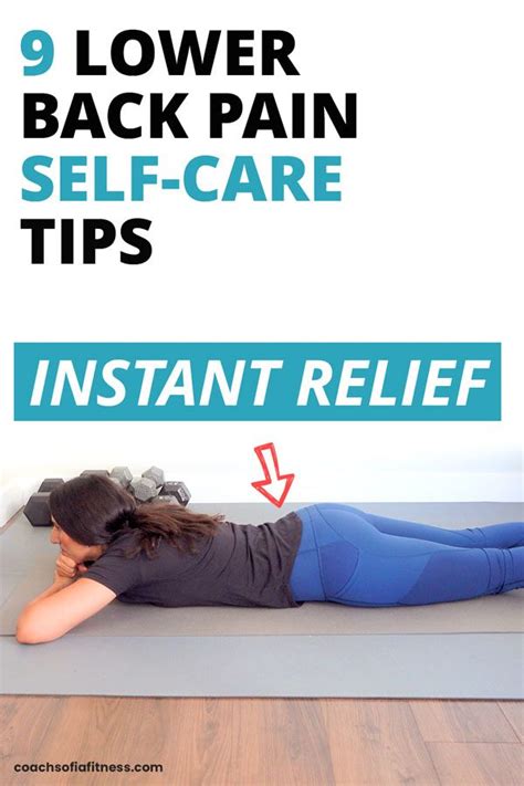 9 Lower Back Pain Relief Self-Care Remedies for INSTANT RELIEF! - Coach ...