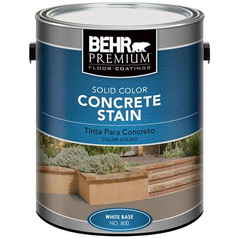 BEHR Premium 1 gal. White Solid Color Concrete Stain-80001 - The Home Depot