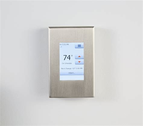 Decorative Thermostat Cover Satin Nickel - Floor Source and Supply