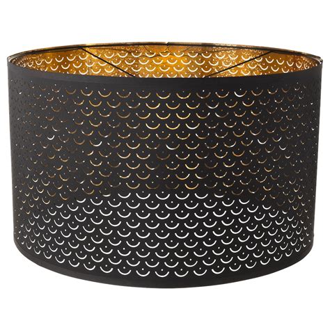 NYMÖ Lamp shade - black, brass-colour - IKEA