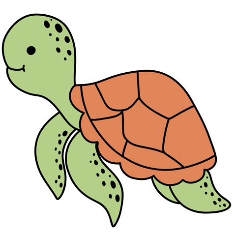 Cute Sea Turtle Clipart Png Images Cute Sea Turtle Clipart Tortoise ...