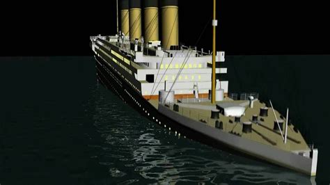 Sinking Titanic Animation