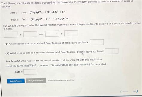 Solved The following mechanism has been proposed for the | Chegg.com