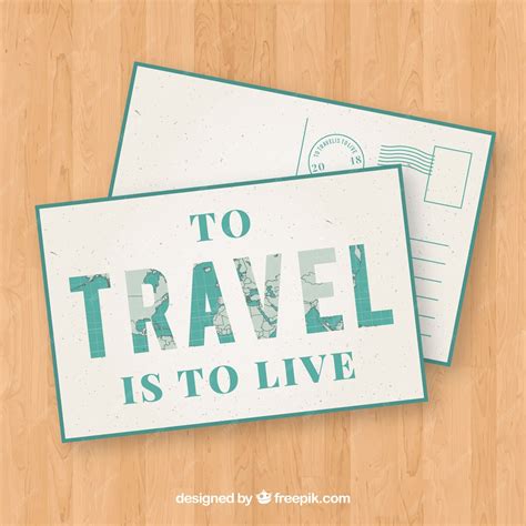 Free Vector | Travel postcard template