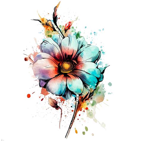 Draw Watercolor Flowers | Best Flower Site