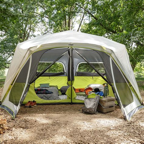 10 Person Instant Cabin Tent with Screen Room 14' x 10' – Core Equipment