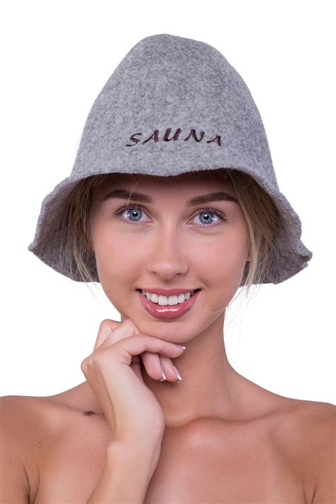 3 Styles Sauna Hat Natural Wool With Finely Embroidered Logo | Etsy