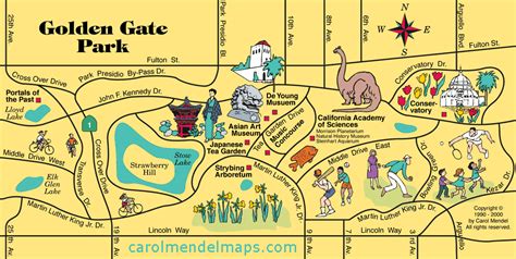 Map Golden Gate Park – Map Of California Coast Cities