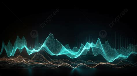 An Abstract Of Sound Waves And Music Background, 3d Abstract Sound Wave ...