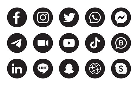 Round Social Media Icons Vector Art, Icons, and Graphics for Free Download