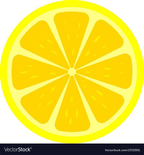 Lemon slice icon Royalty Free Vector Image - VectorStock