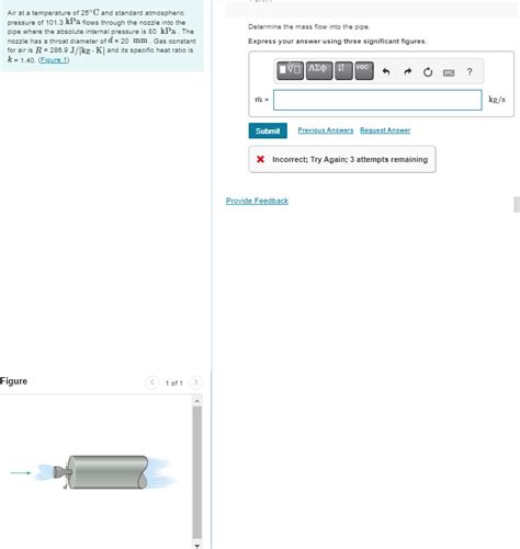 Solved Air at a temperature of 25∘C and standard atmospheric | Chegg.com