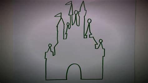 Here’s A Quick Way To Solve A Info About How To Draw The Disney Castle ...