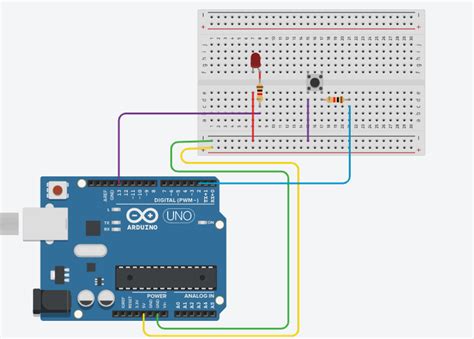 c++ - Tinkercad Circuit: How to Make the Built-in LED and LED light up ...