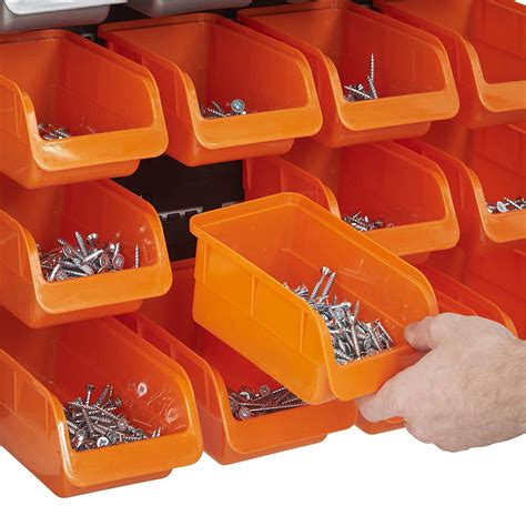 VonHaus 44 Piece Wall Mounted Pegboard Hook, Storage Bins and Panel Set ...