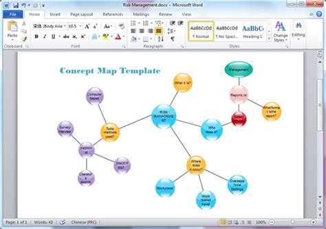 Concept Map Templates for Word - Edraw