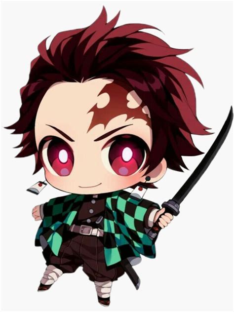 "Demon Slayer Chibi Anime" Sticker for Sale by mhuzicghurl | Redbubble