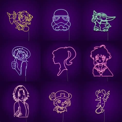 Anime Characters Neon Light Signs Collection | Neonize | Neon light ...