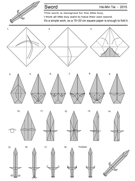 How To Make A Paper Sword Step By Step