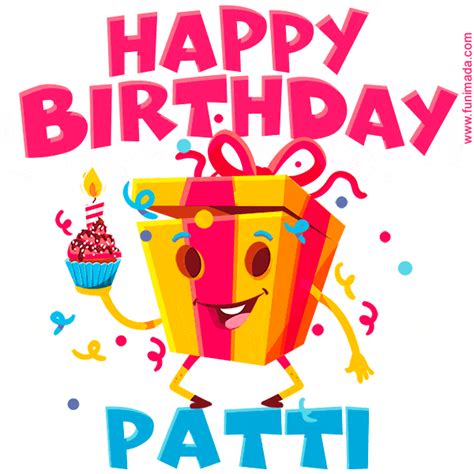 Funny Happy Birthday Patti GIF | Funimada.com