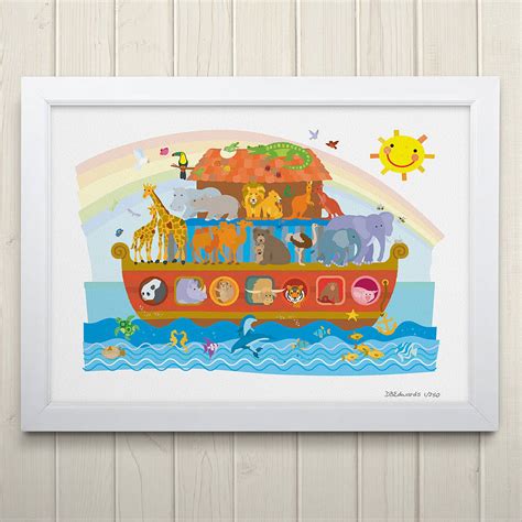 Noah's Ark Print. Kids wall art from Art adventure