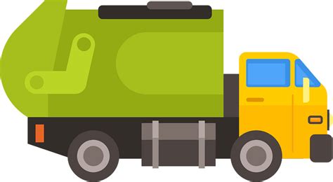 Garbage truck vehicle clipart. Free download transparent .PNG | Creazilla