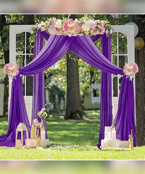 Purple Wedding decorations Ideas | Wedding arch, Wedding archway ...