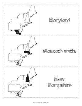 FREE US Northeast Region States & Capitals Maps by MrsLeFave | TpT