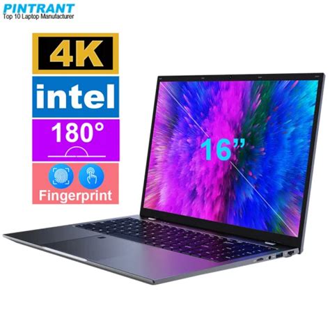 16 Inch Laptop Mini Computer Fingerprint Laptops RAM 16GB Notebook PC ...