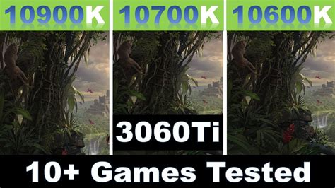 intel 10900k vs 10700k vs 10600k Benchmark rtx 3060ti - YouTube