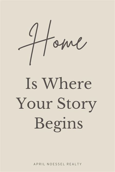 Home Is Where Your Story Begins