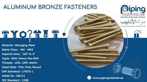 Aluminum bronze fasteners | aluminium bronze hex bolts/ studs suppliers