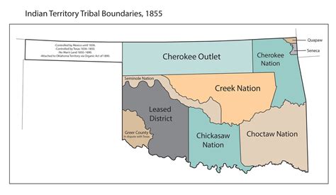 Five Civilized Tribes Oklahoma Map - Nyc Map