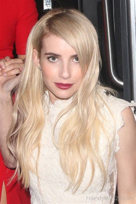 Emma Roberts Blonde Color Hair