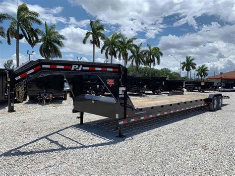 PJ 36' GOOSENECK CAR HAULER 7 TON B8-362 | All American Trailer Company