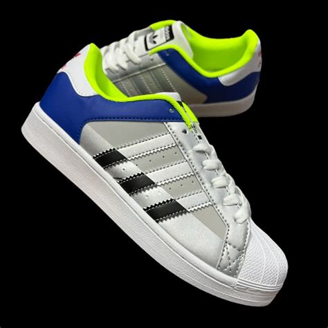 Adidas Superstar Shoes (Blue) – Buzz Shop