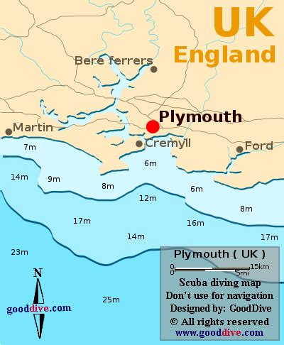 Map Of Plymouth England | Coastal Map World