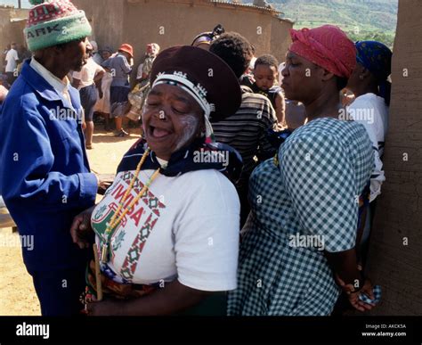 A scene of a tribal village in South Africa Stock Photo - Alamy