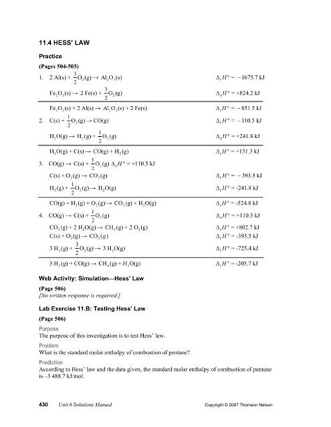 20+ Hess's Law Worksheet - New Worksheet Idea