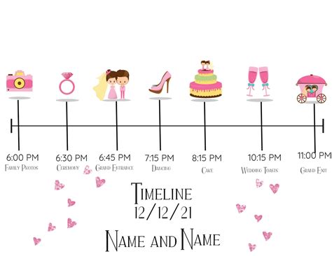 Wedding Day Timeline Free Template It Is Available As A Word Document ...