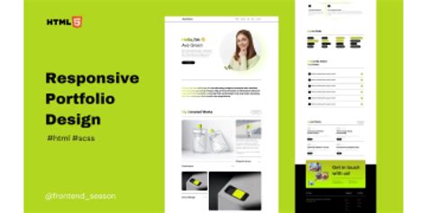 Modern Responsive Portfolio Website Design | Figma