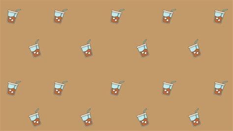 Iced Coffee Minimalist Desktop Wallpaper, Aesthetic Desktop, 48% OFF